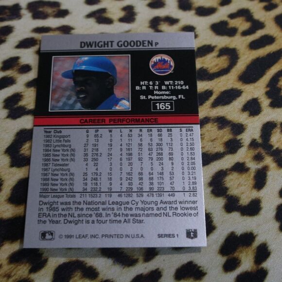 Dwight Gooden #165 Baseball Card - Picture 2 of 2